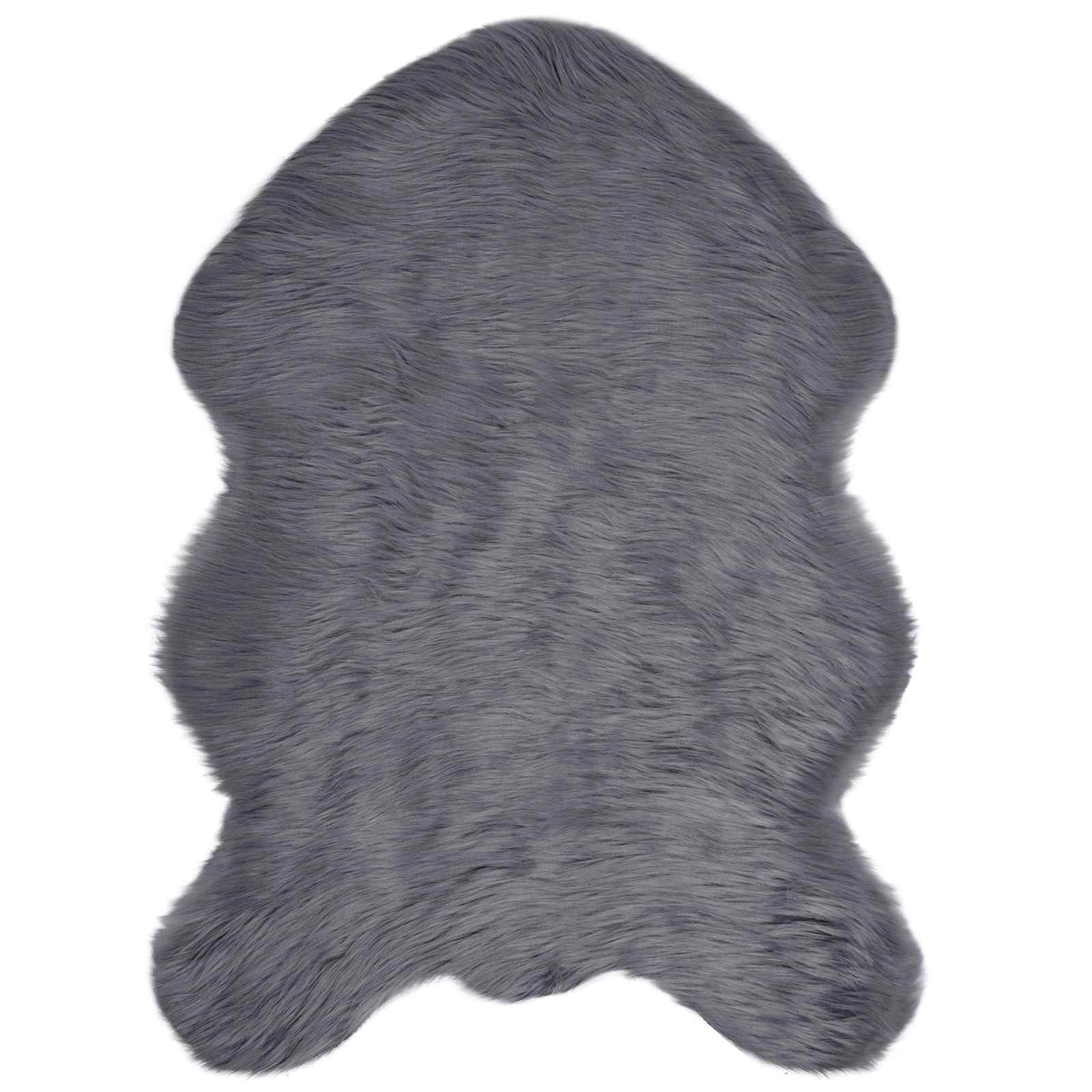 Teppich aus Kunstschaffell TAFALLA Weiß 60 x 110 cm Polyester