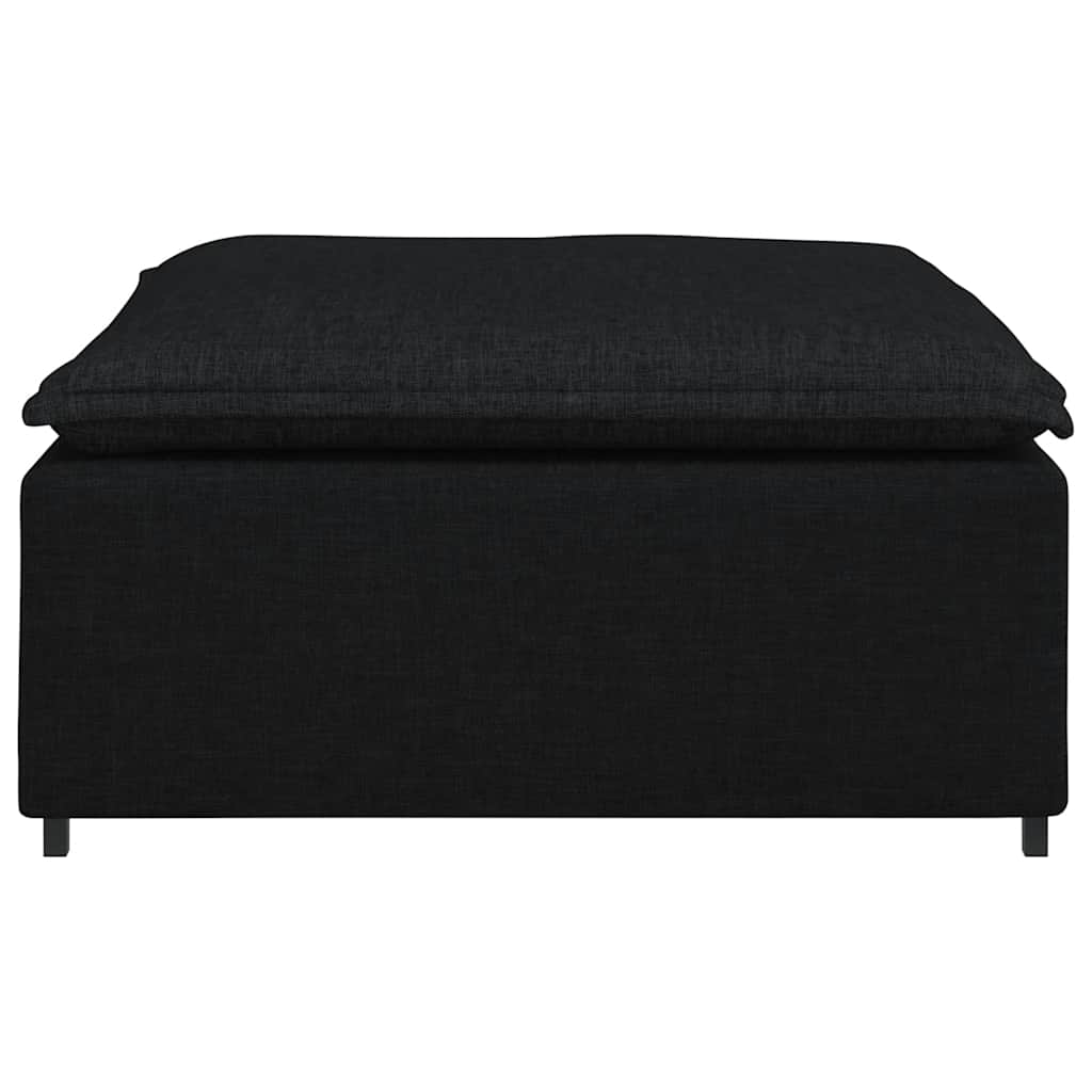 Modulares Sofa Endmodul mit Armlehne Kissen Hellgrau 100 cm