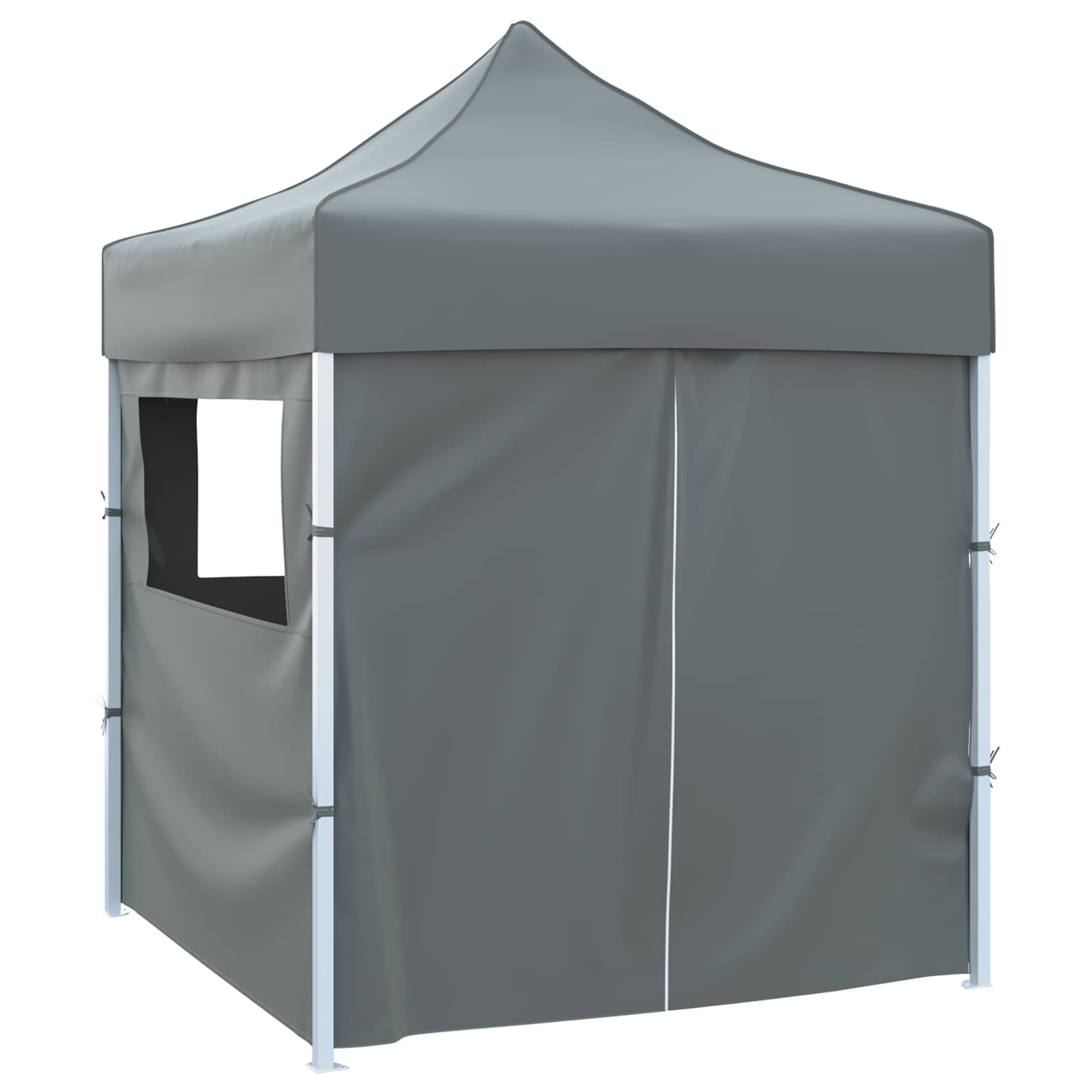 Partyzelt Faltbar Pop-Up Schwarz 200x200x306 cm
