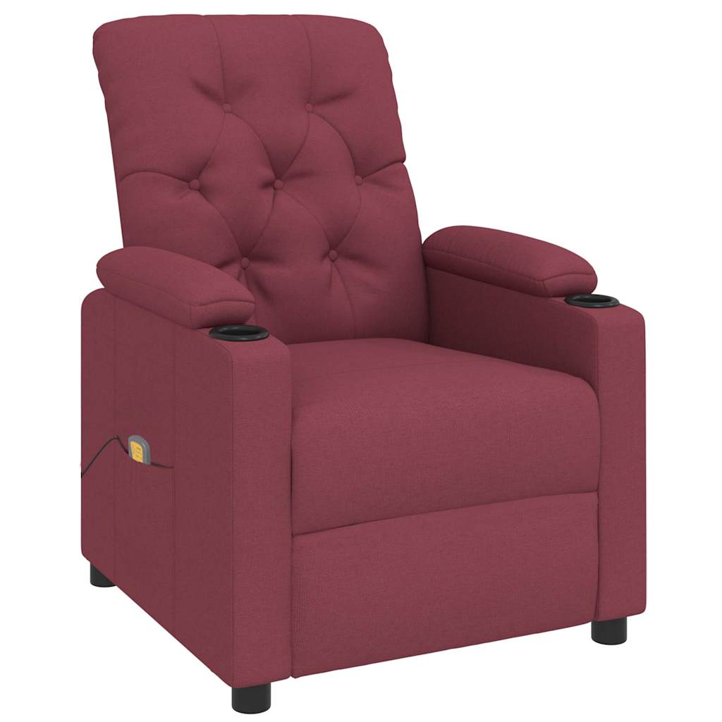 Massagesessel Schwarz Stoff