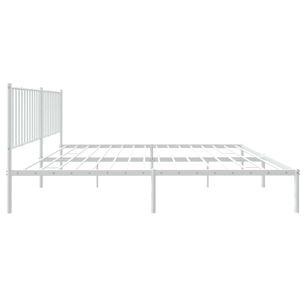 Bettgestell Metall Schwarz 75x190 cm