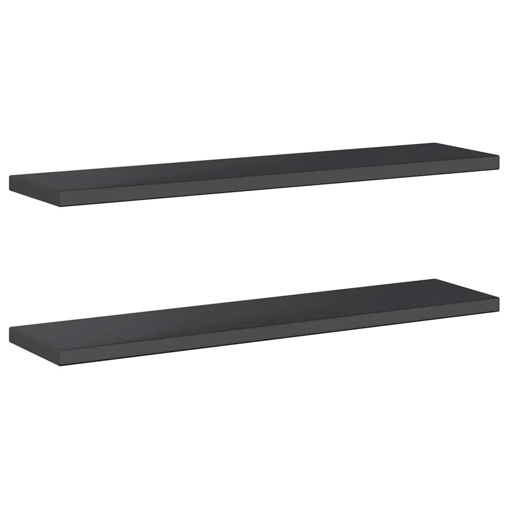 Wandregale 2 Stk. 100x40 cm Silbern Edelstahl
