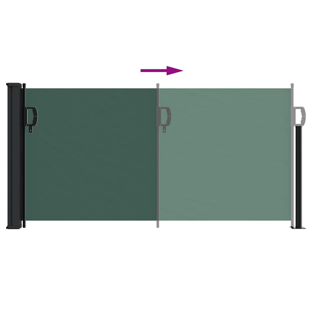 Seitenmarkise Ausziehbar Schwarz 100x300 cm