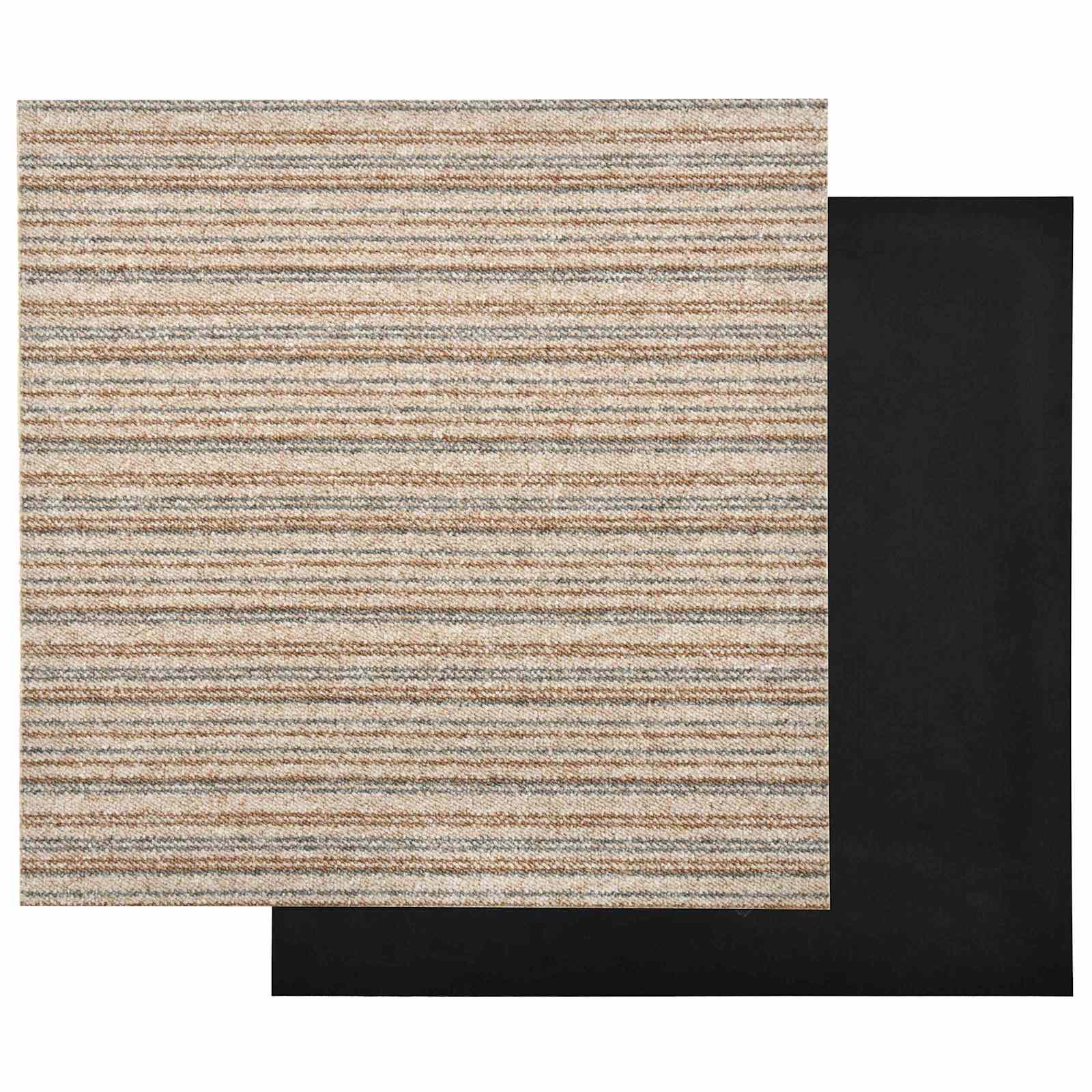 Teppich 20 pcs Gestreiftes Anthrazit 50 x 50 cm
