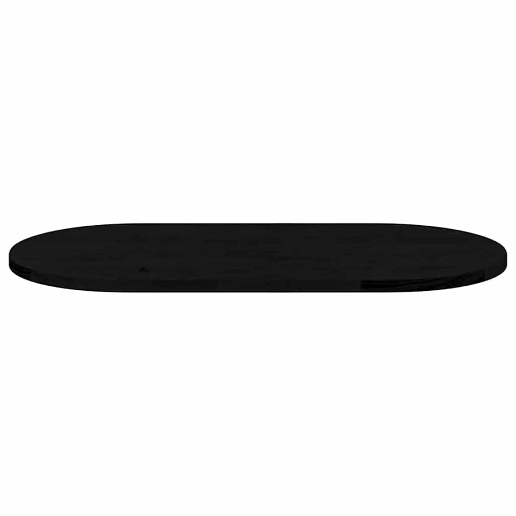 Tischplatte 80x40x2 cm Massivholz Eiche Oval