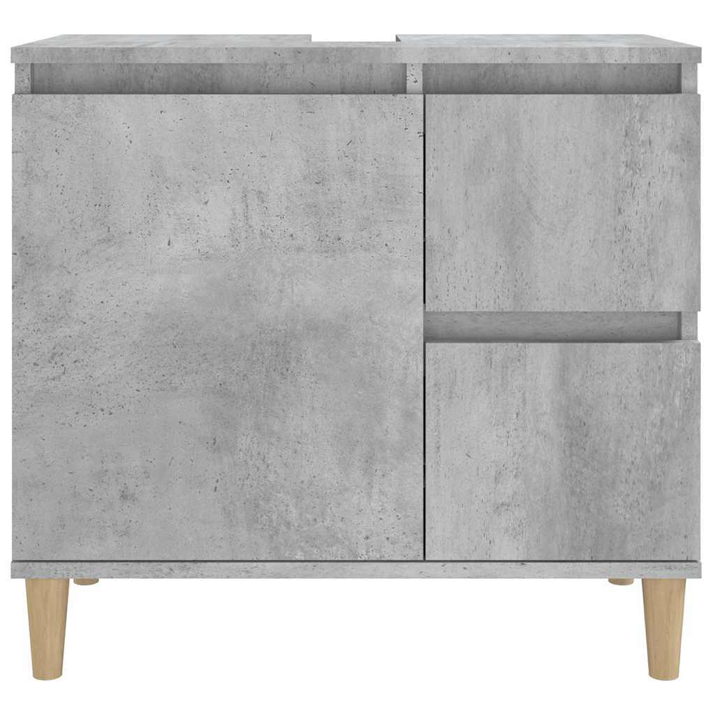 Badschrank Weiß 65x33x60 cm Holzwerkstoff