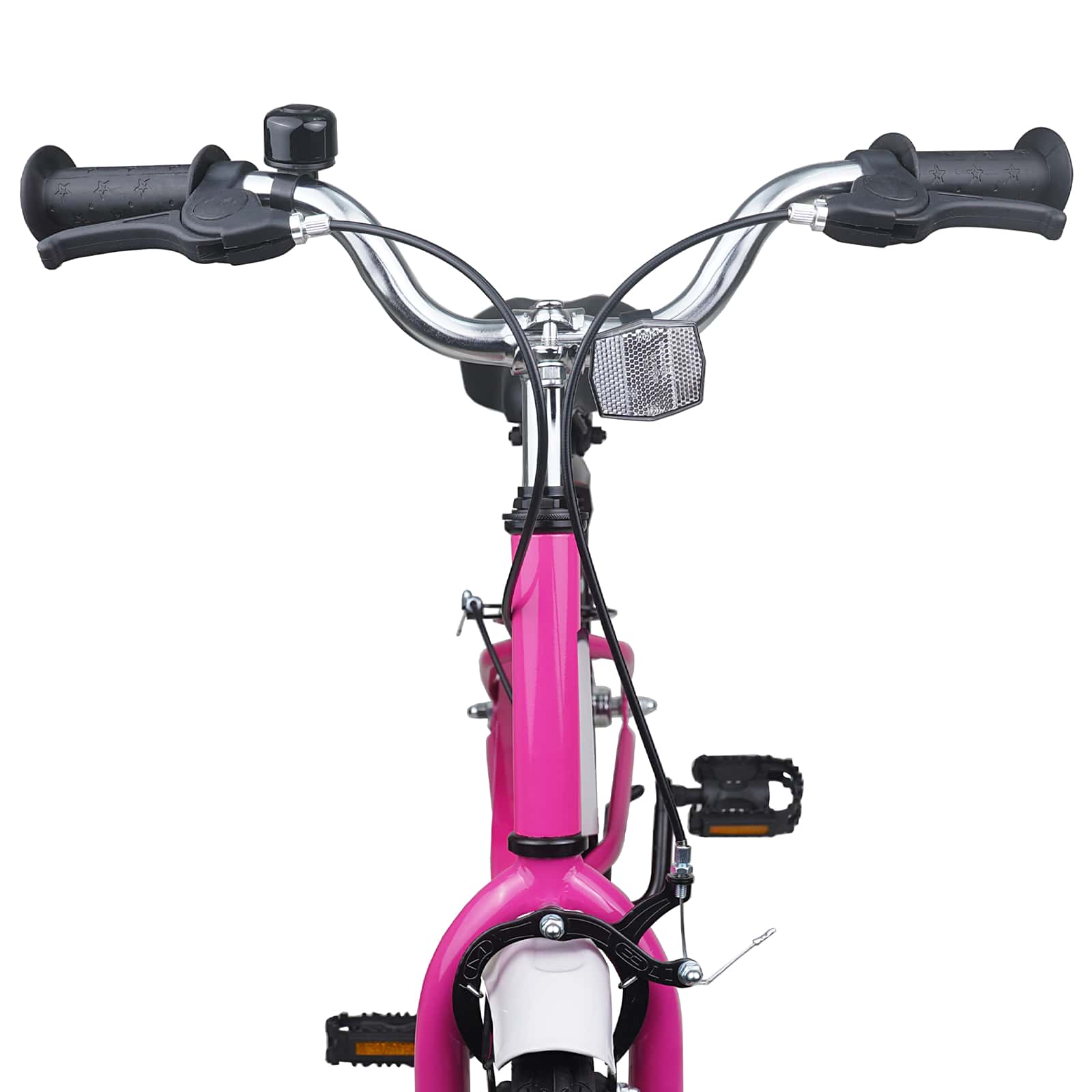 Kinderfahrrad 12 Zoll für 2-4 Jahre alt Pink Weiß