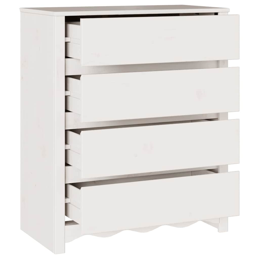 Kommode Drammen Eiche 76,5 x 40 x 91 cm Massivholz Kiefer