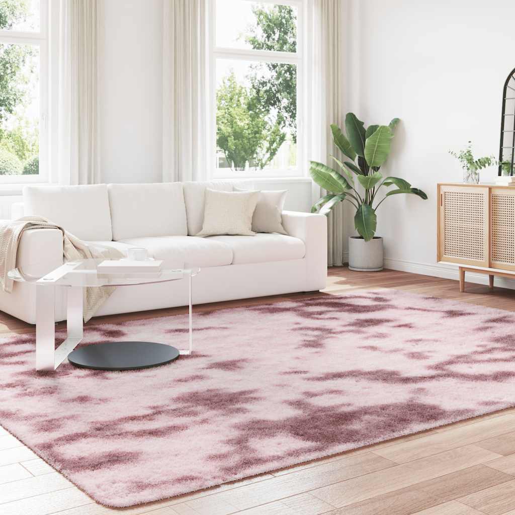 Teppich Shaggy Hochflor NAVARRA Beige 60x100 cm Polyester
