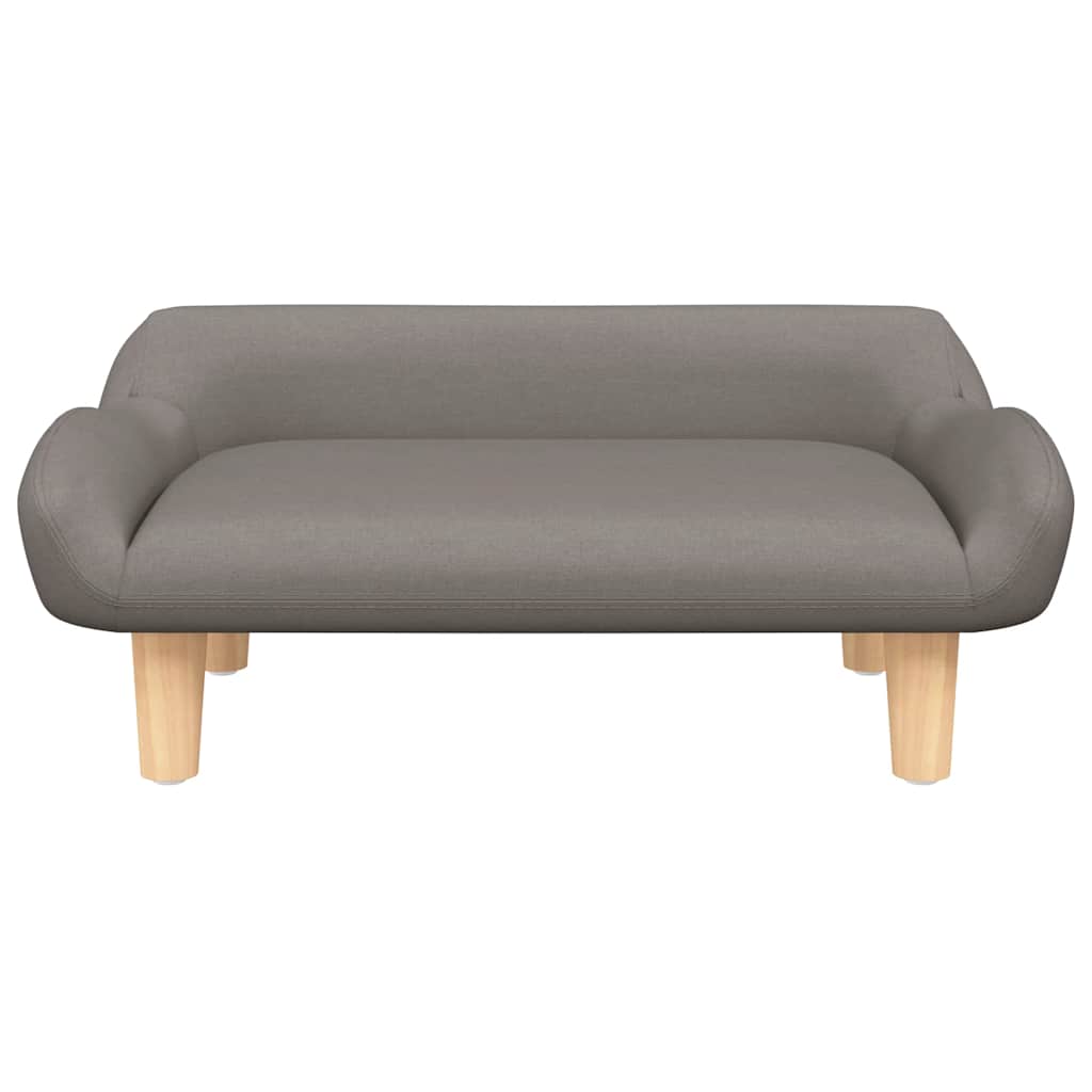 Kindersofa Creme 70x40x24 cm Stoff
