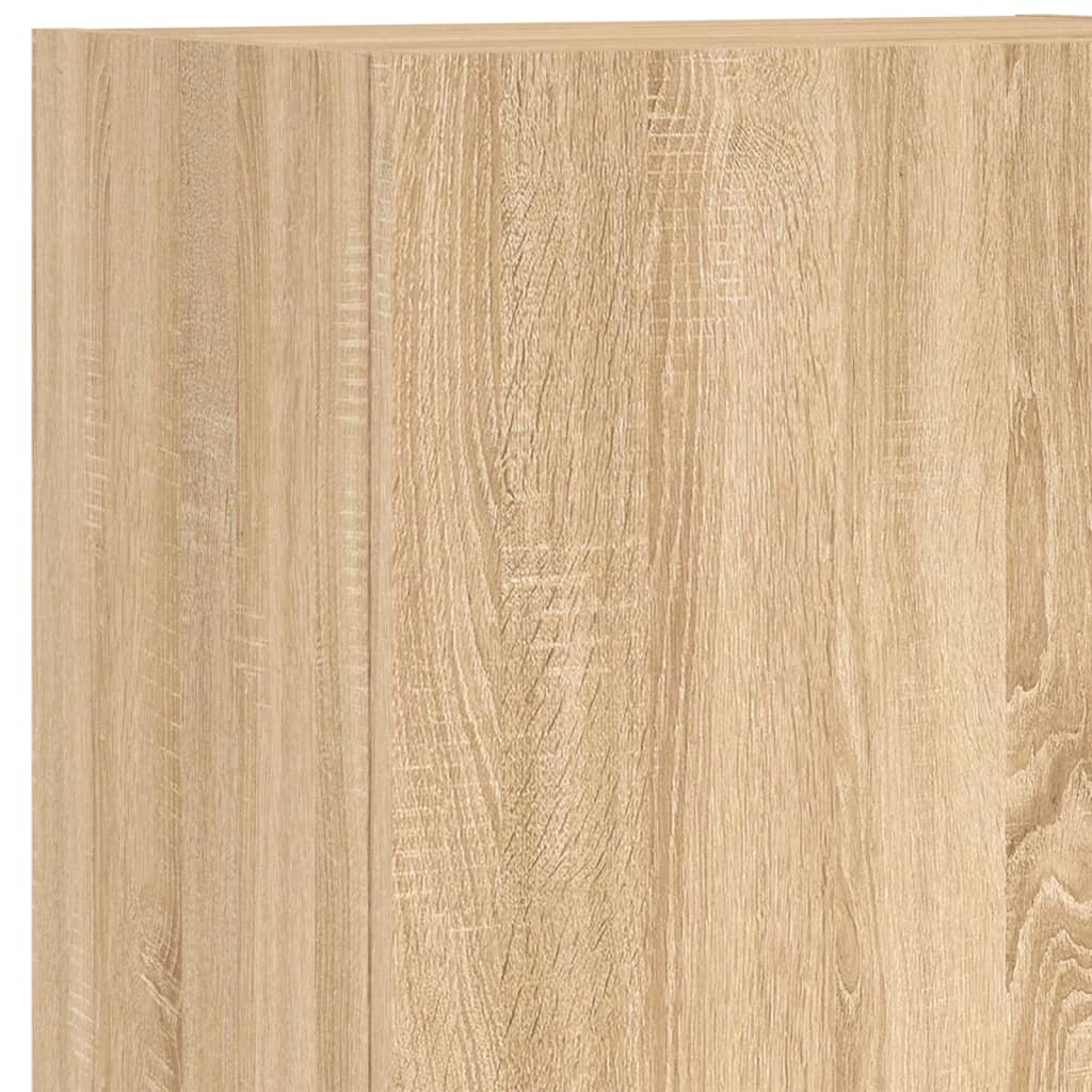 4-tlg. Wohnwand Weiß Holzwerkstoff