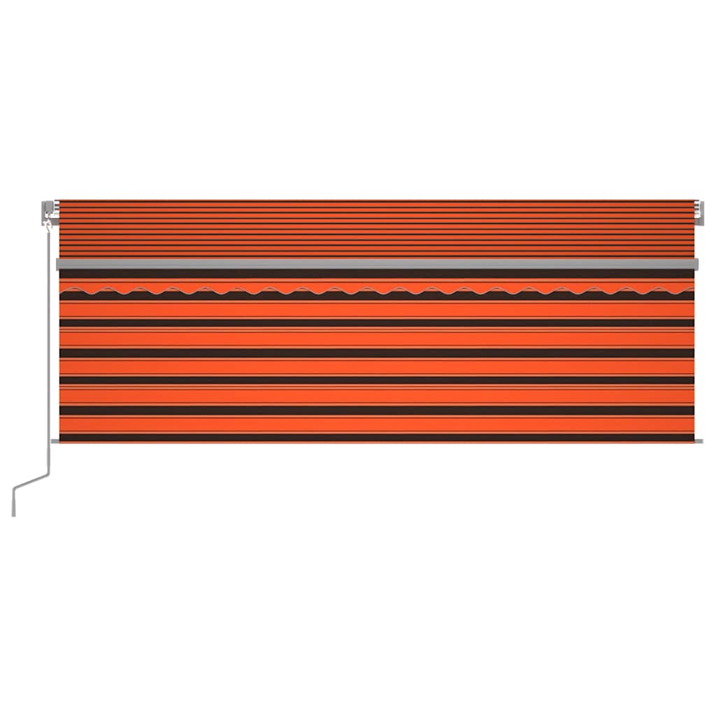 Markise Manuell Einziehbar mit Rollo 3x2,5 m Creme