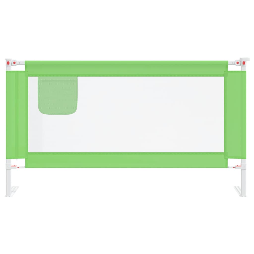 Kleinkind-Bettschutzgitter Grün 90x25 cm Stoff