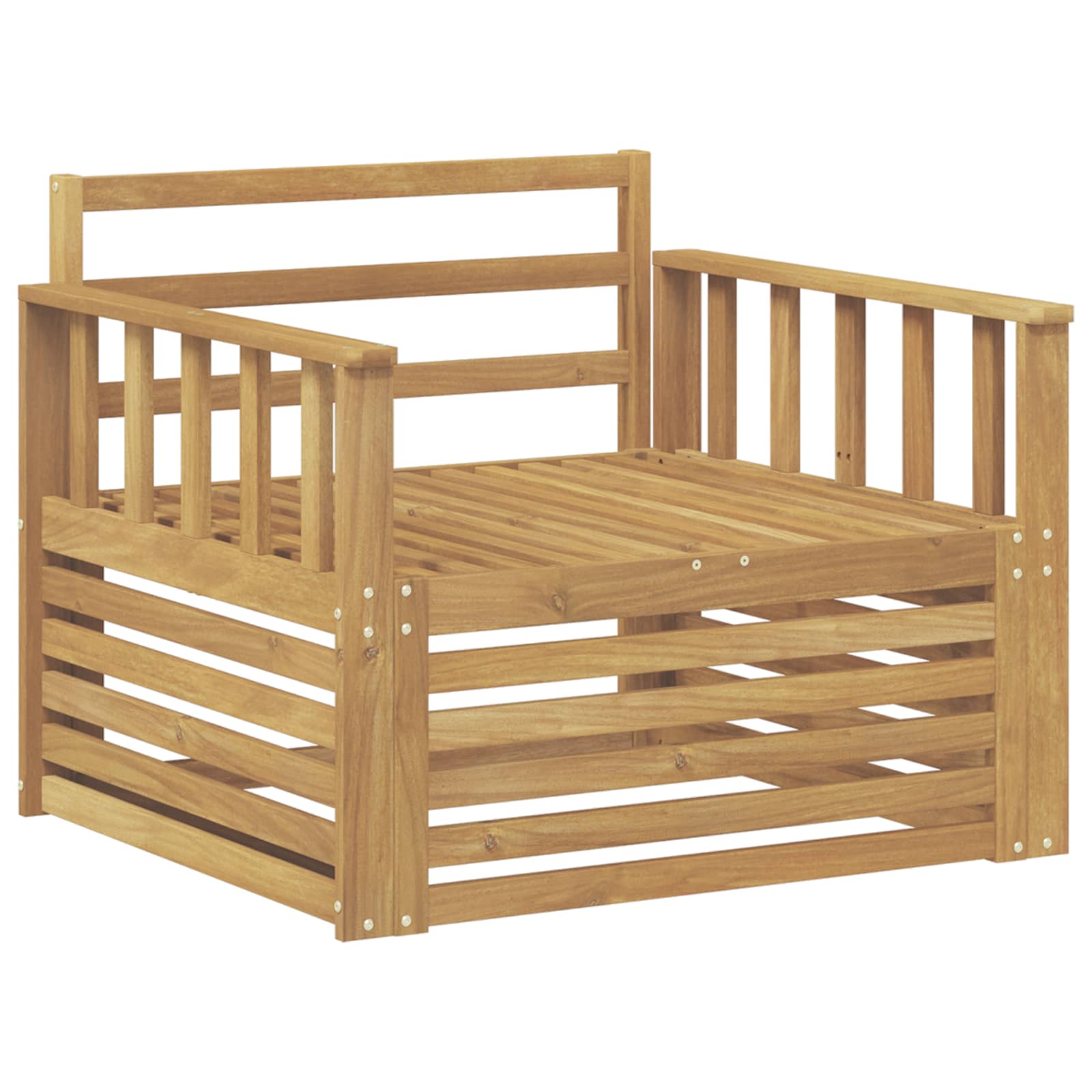2 Stück Outdoor-Sofa Natur