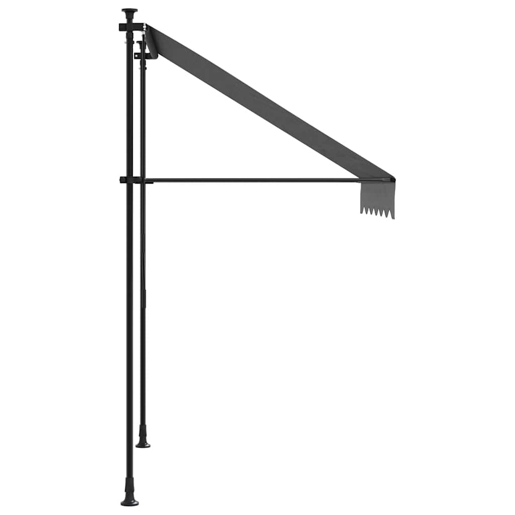 Einziehbare Markise Handbetrieben 150 cm Anthrazit