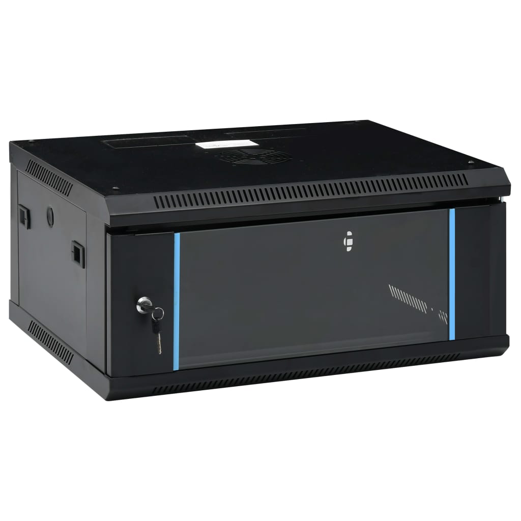 Netzwerkschrank mit Speicher Grau 60 x 45 x 28 cm Stahl