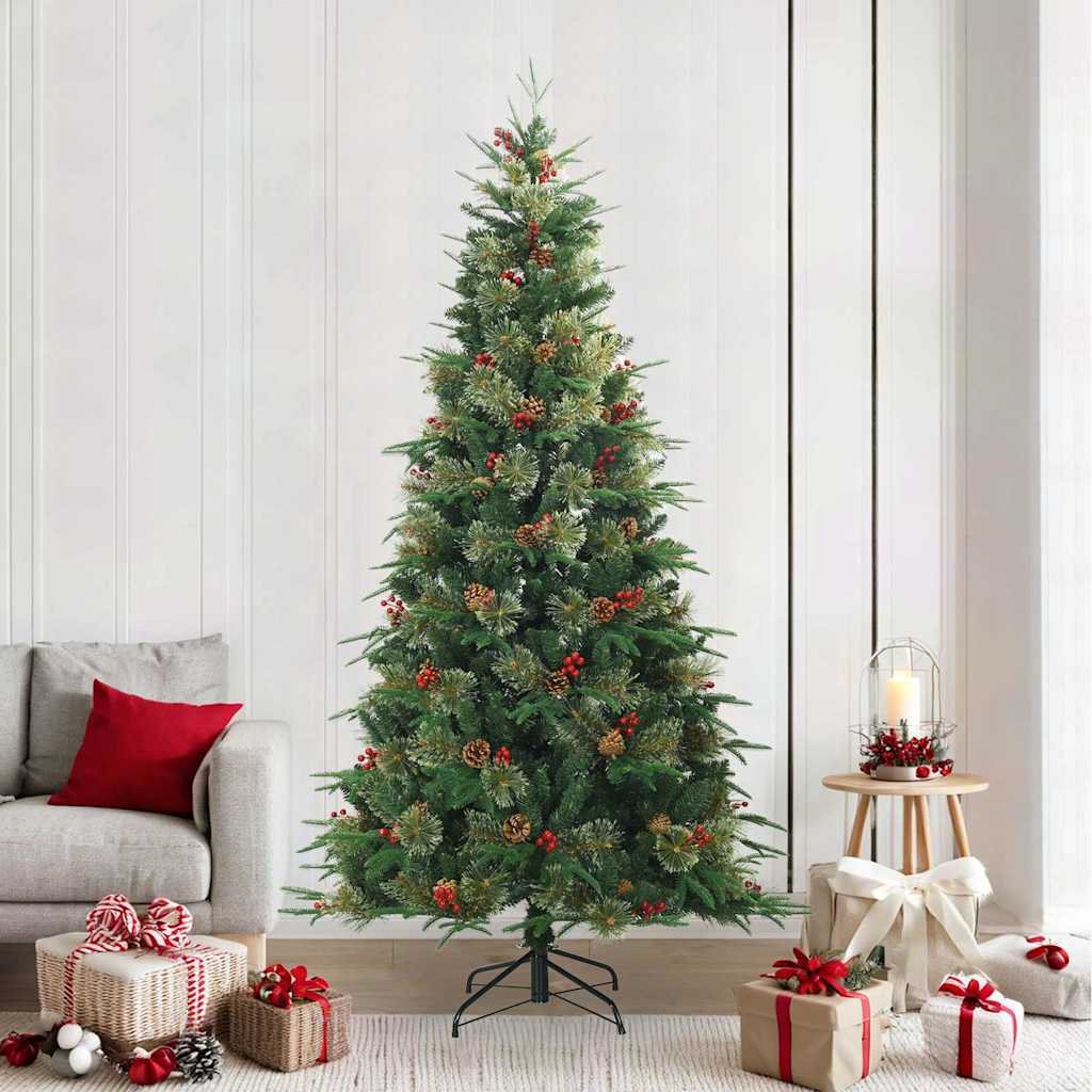 Künstlicher klappbarer Weihnachtsbaum mit Ständer Grün 120 cm