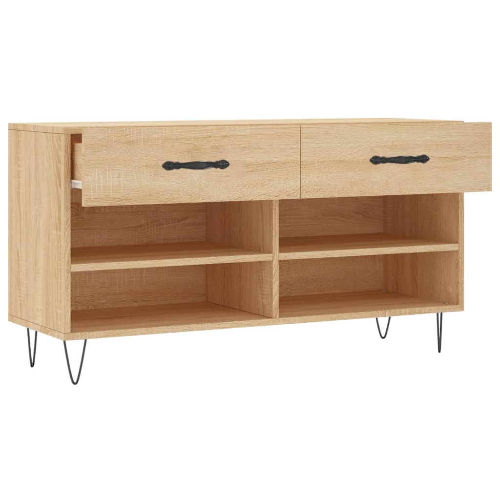 Schuhbank Weiß 102x35x55 cm Holzwerkstoff