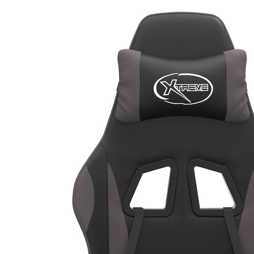 Gaming-Stuhl Drehbar Schwarz und Grün Kunstleder