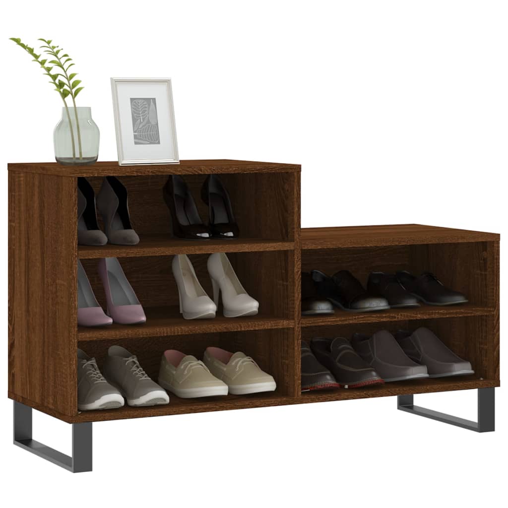 Schuhregal Weiß 102x36x60 cm Holzwerkstoff