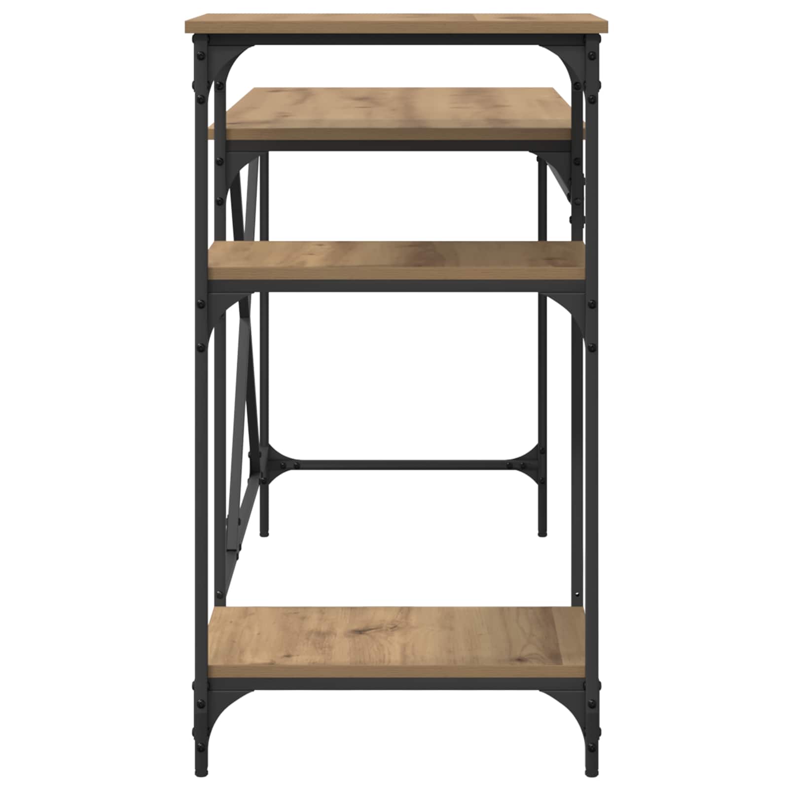 Schreibtisch mit Regal Sonoma-Eiche 135x50x90 cm Holzwerkstoff