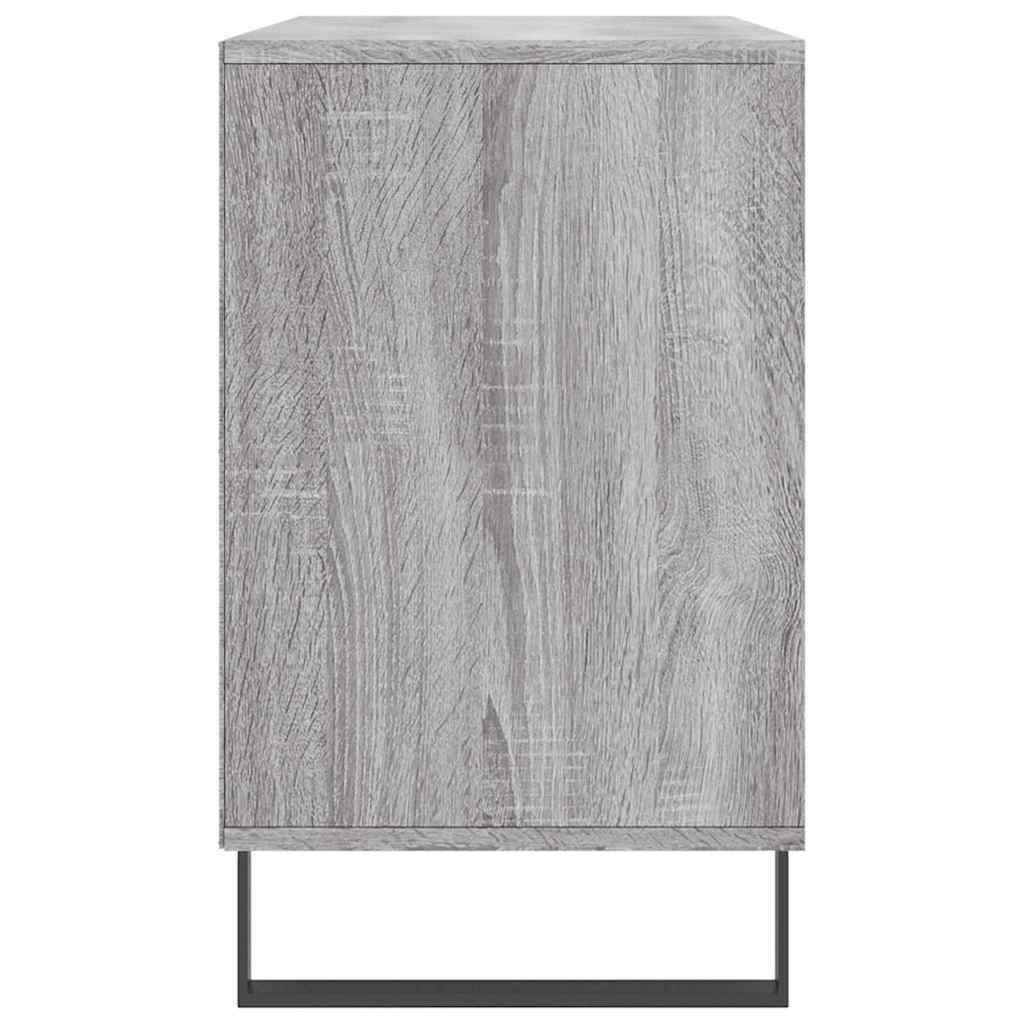 Schuhregal Betongrau 102x36x60 cm Holzwerkstoff