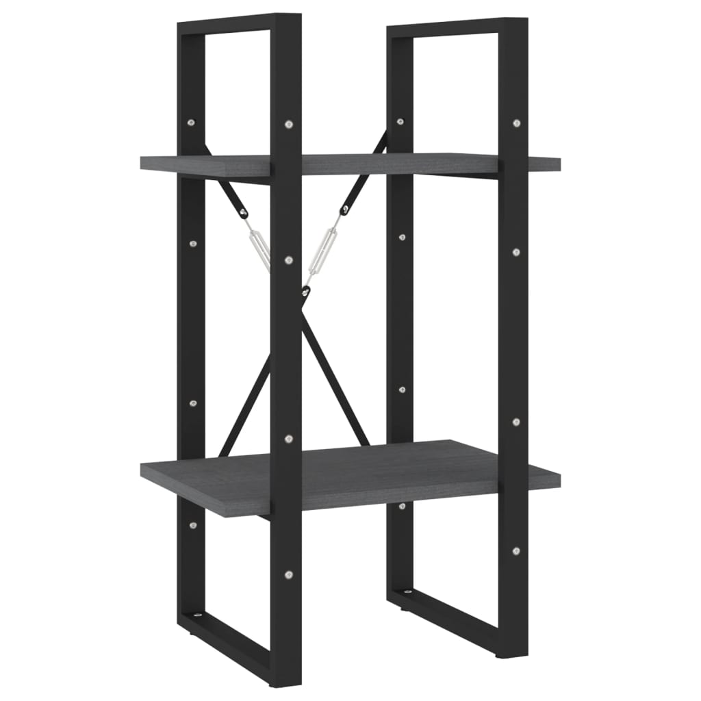 Bücherregal 2 Fächer Weiß 40x30x70 cm Holzwerkstoff