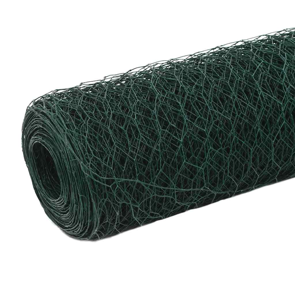 Drahtzaun mit PVC-Beschichtung 25x0,5 m Grün