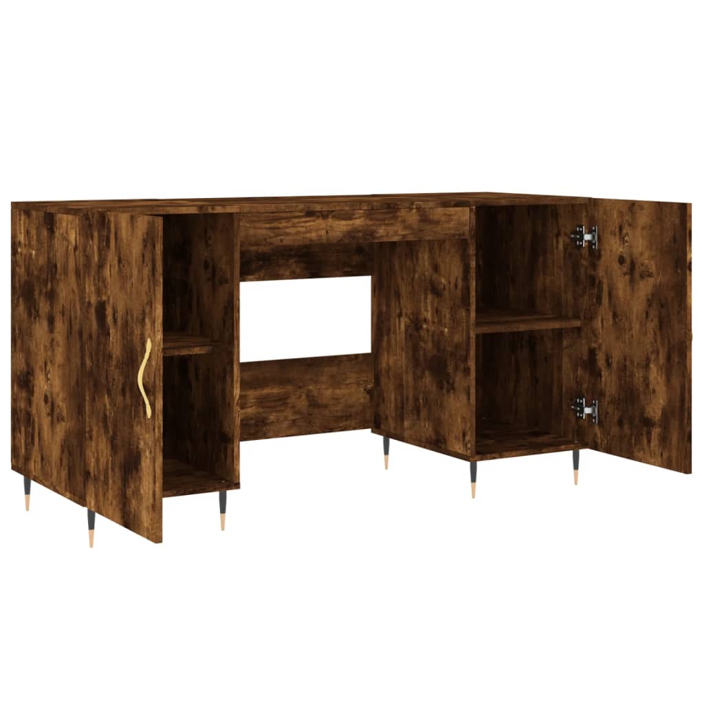 Schreibtisch Betongrau 140x50x75 cm Holzwerkstoff