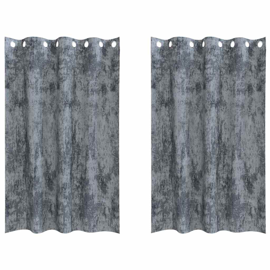 Samtvorhänge mit Vorhängen 2 pcs Weinrot 140 x 140 cm Samt