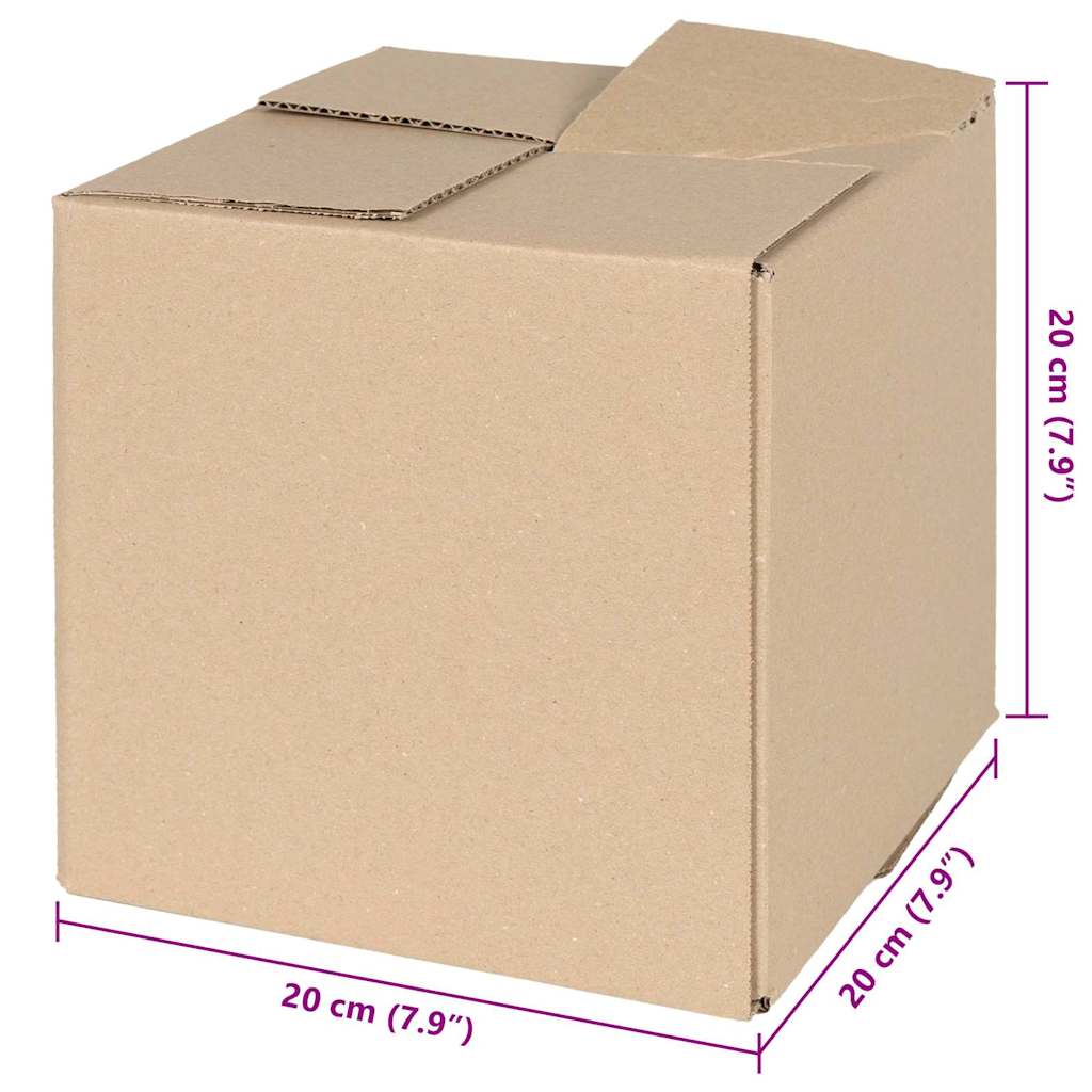Faltbox mit Speicher 50 pcs Natur 15 x 15 x 8 cm Karton
