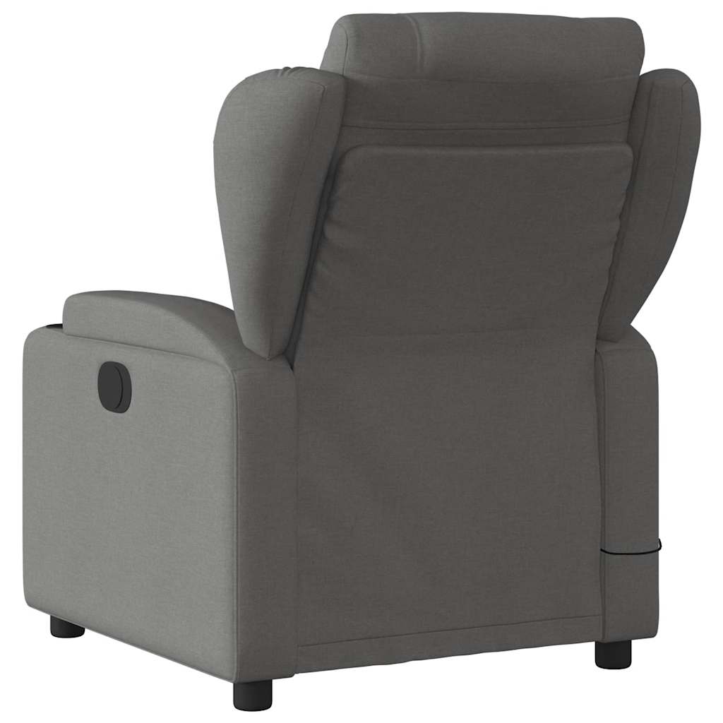 Massage-Relaxsessel, hellgrauer Stoff