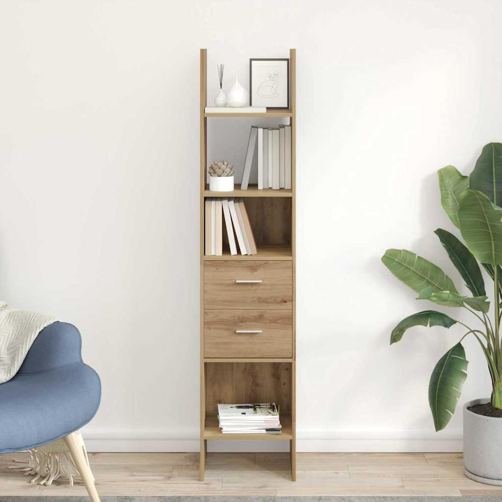 Bücherregal Weiß 40x35x180 cm Holzwerkstoff