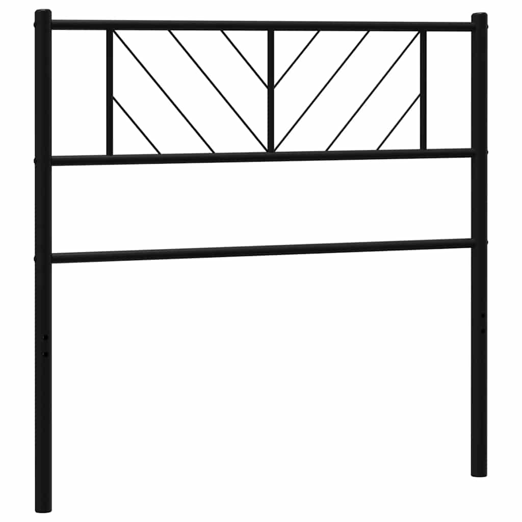 Ersatz-Kopfteil Metall Schwarz 100 cm