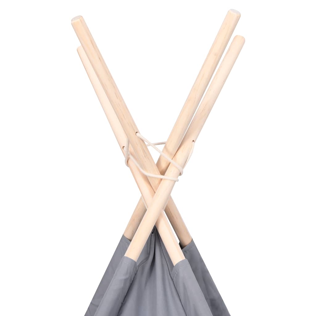 Kinder Tipi-Zelt mit Tasche Pfirsichhaut Rosa 120x120x150 cm
