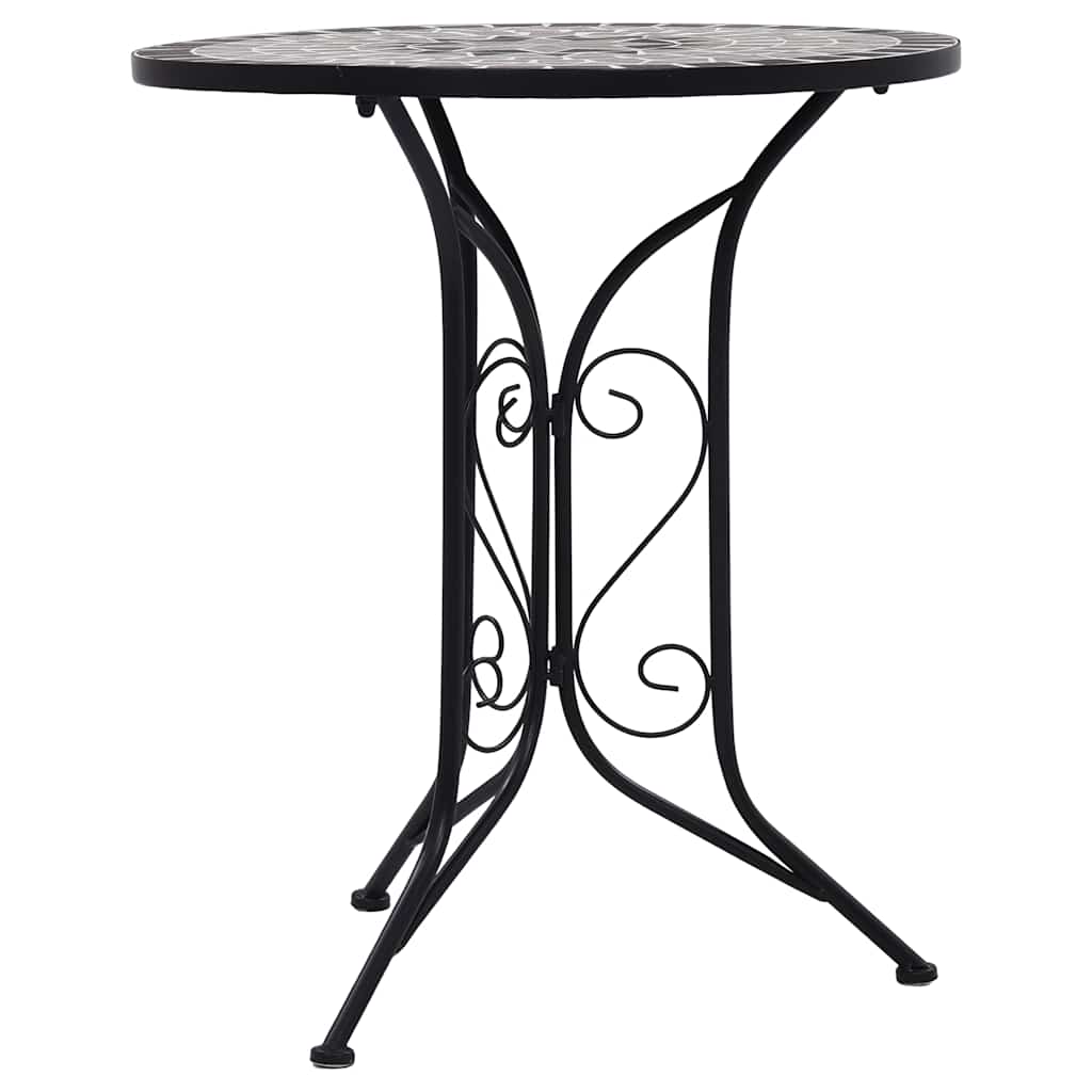 Bistrotisch Mosaik Keramik Braun 60 cm