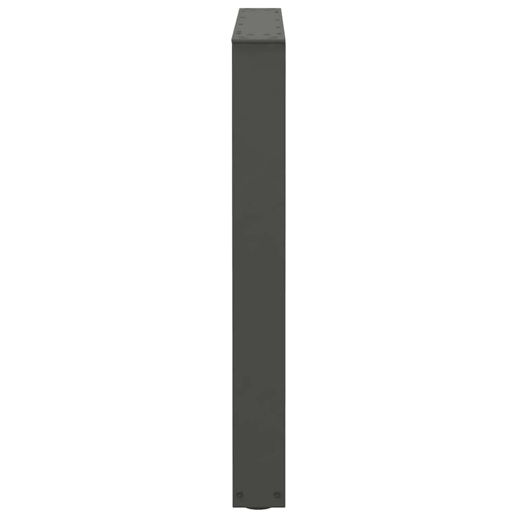 Couchtischbeine V-Form 2 Stück Schwarz 30x(30-31,3) cm Stahl