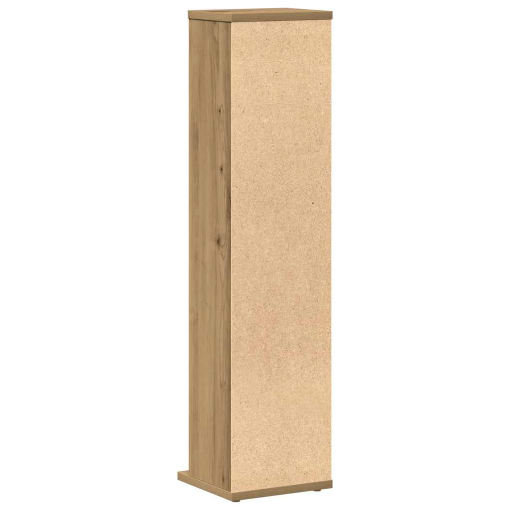 CD-Schrank Weiß 21x20x88 cm Holzwerkstoff