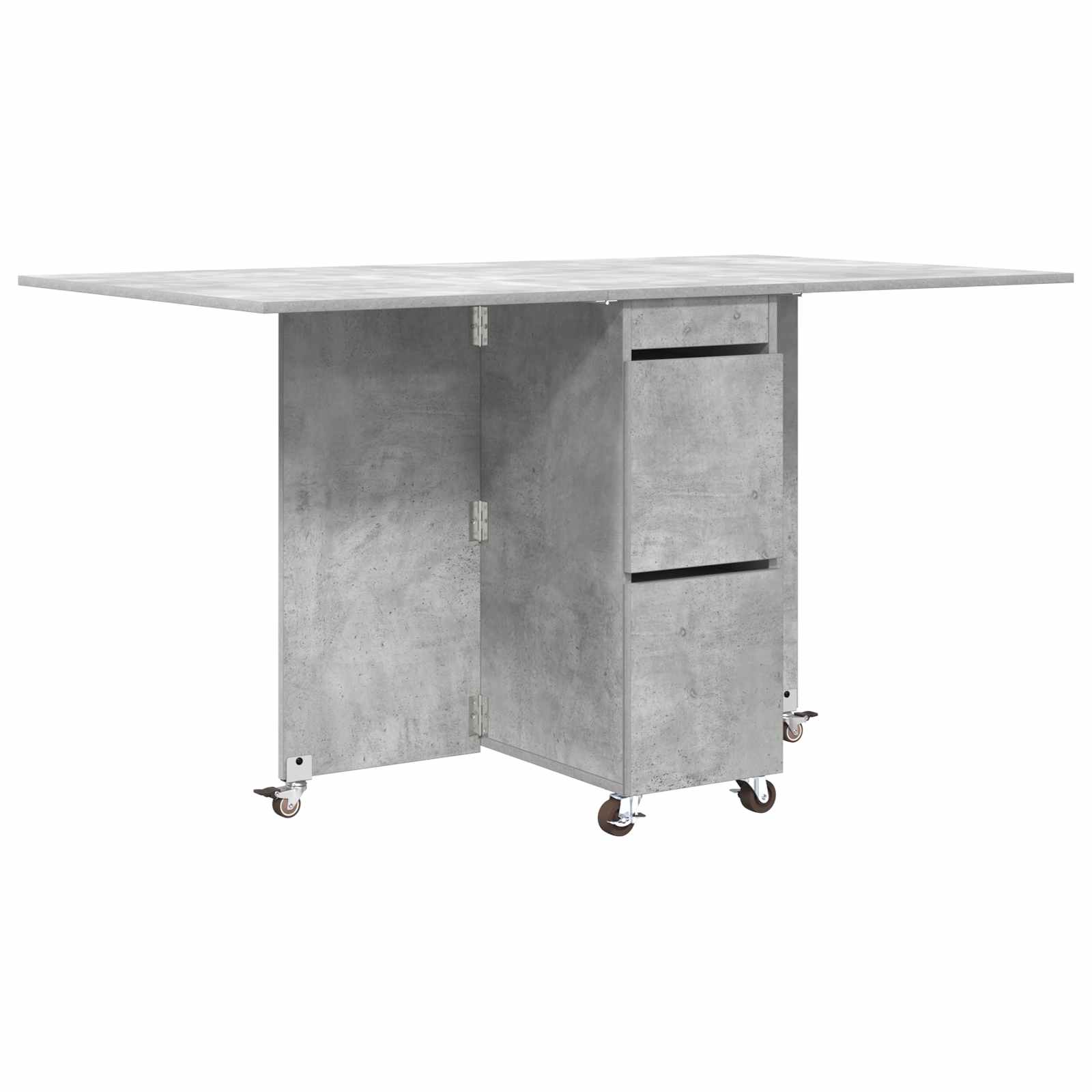 Esstisch 2 pcs 140 x 80 x 77 cm Holzwerkstoff Weiß Rechtwinklig