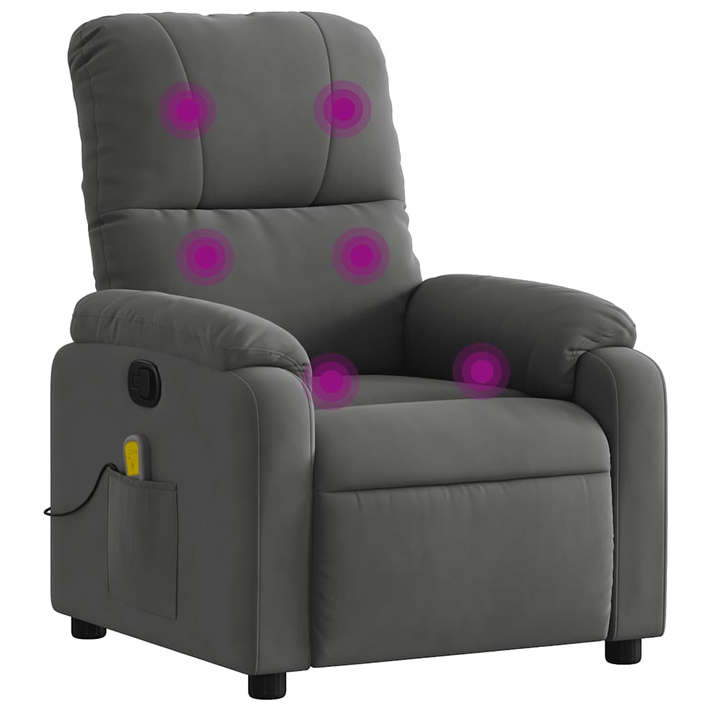 Relaxsessel Elektrisch Braun Mikrofasergewebe