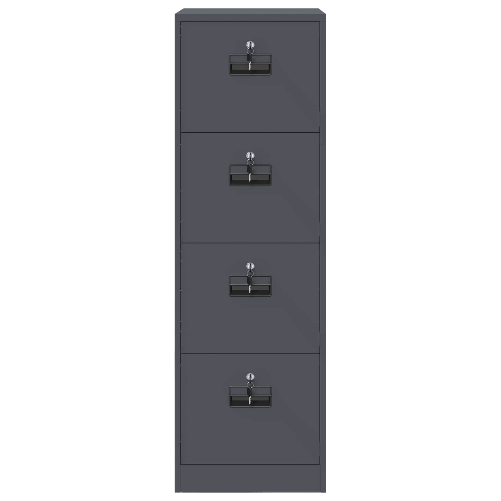 Aktenschrank 2 pcs Schwarz 44 x 50 x 139 cm Kaltgewalzter Stahl