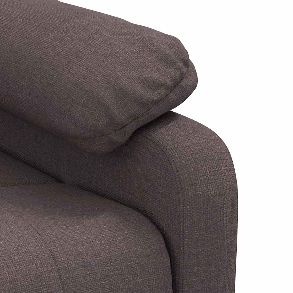 Massagesessel Hellgrau Stoff