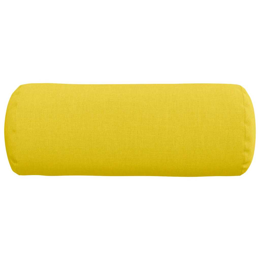 Bolsterkissen 2 Stück Hellgrau Ø 15 x 40 cm Stoff