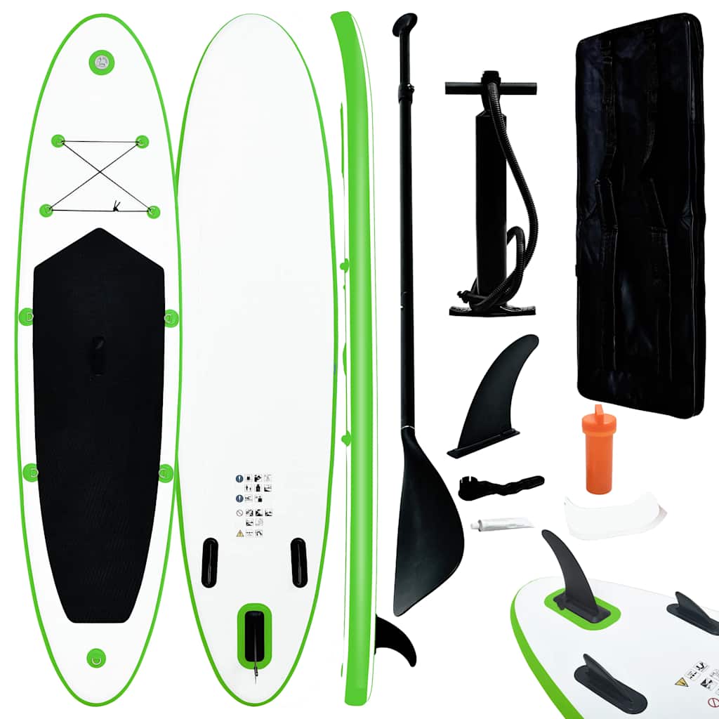Stand Up Paddle Board SUP Aufblasbar Rot und Weiß