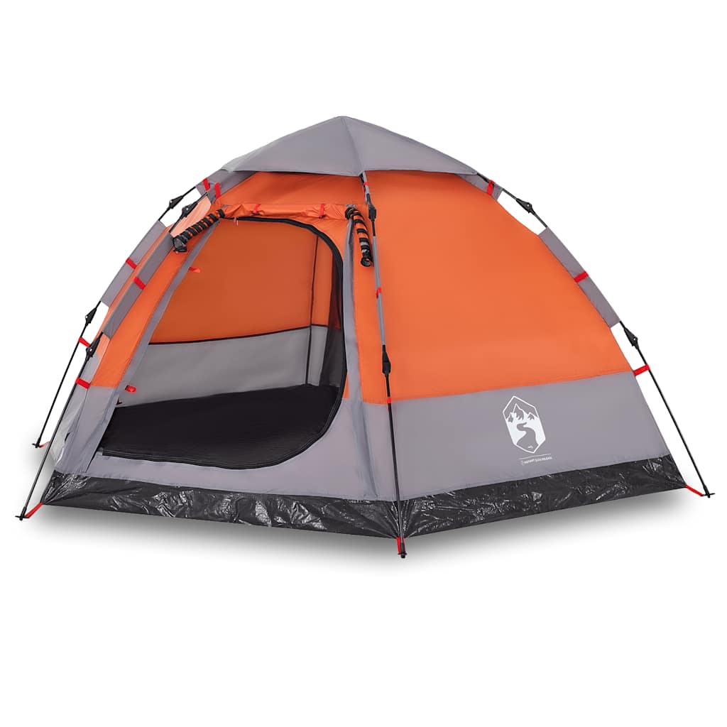 Campingzelt 4 Personen Grün Quick Release