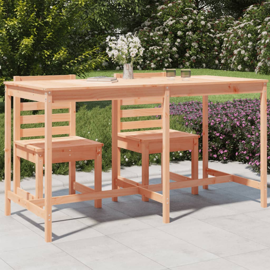 Gartentisch 82,5x82,5x110 cm Massivholz Kiefer