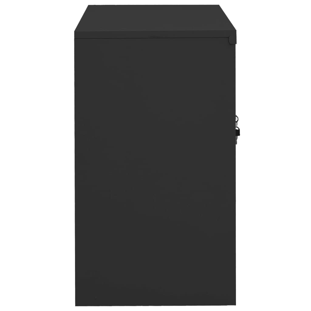 Büroschrank Weiß 90x40x70 cm Stahl