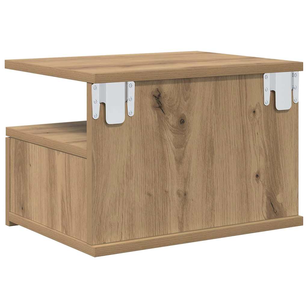 Hängender Nachttisch Weiß 40x31x27 cm Holzwerkstoff