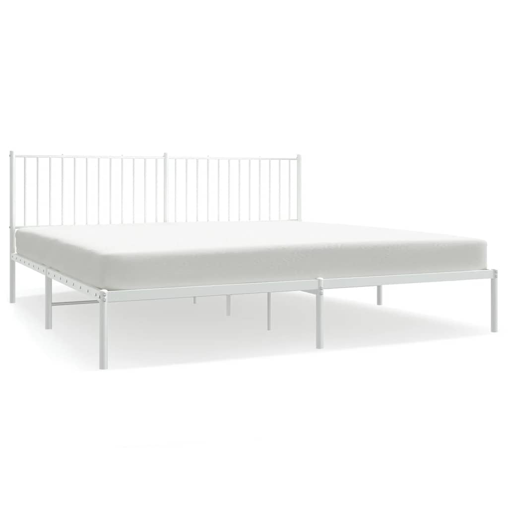 Bettgestell Metall Schwarz 75x190 cm
