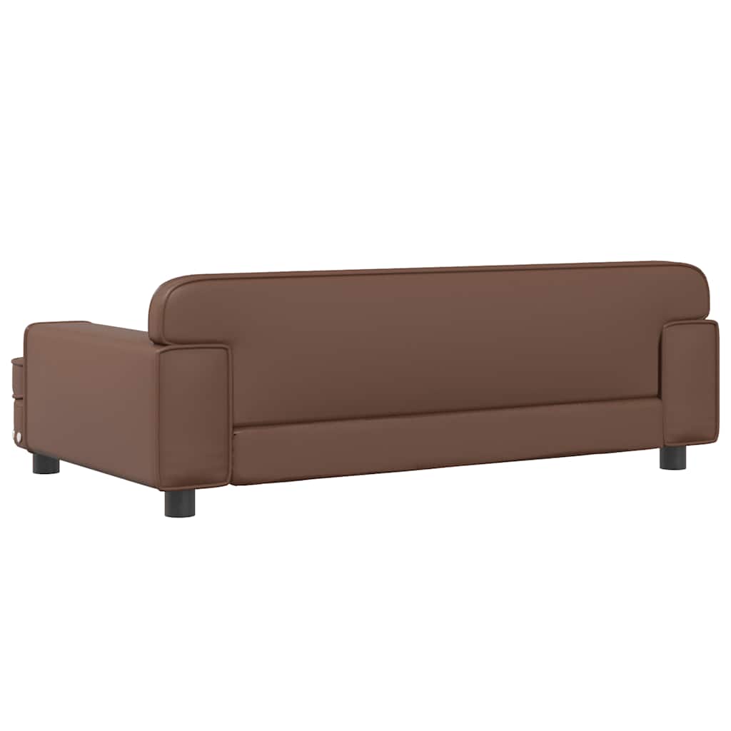 Hundebett Rosa 90x53x30 cm Samt